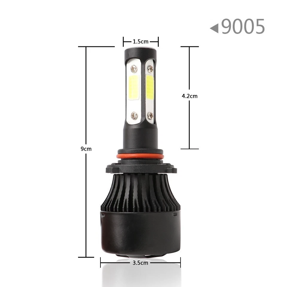 Combo de bombillas faros LED de 4 lados para Toyota Corolla 1993-1997 2001-2013 Foto 4 de 4