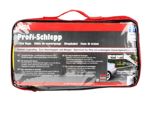 Abschleppseil 6000 kg 6 t Abschlepphilfe 4m Pannenhilfe PKW Seil elastisch LKW - Bild 5 von 5