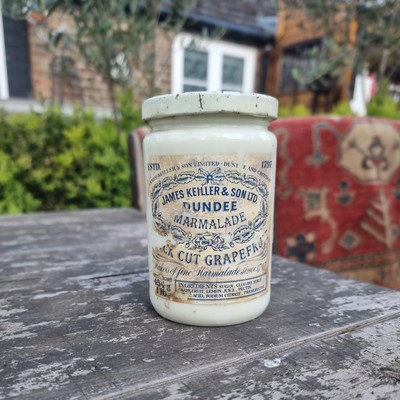 James Keiller & Son Ltd Dundee Rohschnitt Grapefruit Marmelade mit Etikett + Deckel