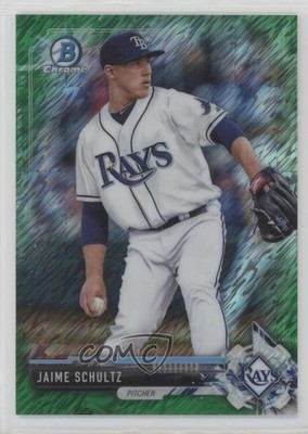 2017 Bowman Chrome Prospects Green Shimmer Refractor 61/99 Jaime Schultz 11to