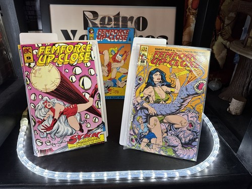 Femforce Up Close AC Comics Lot 5-11 1992 8 Issues Bumper Sticker Sealed Bags VG - Picture 5 of 11