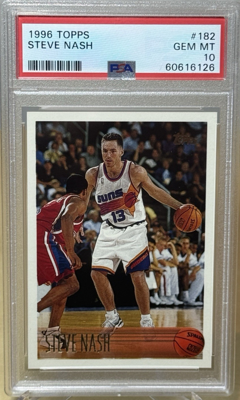 STEVE NASH  * PSA 10 * ROOKIE *   1996 -1997 TOPPS NBA CARD #182 PHOENIX SUNS RC