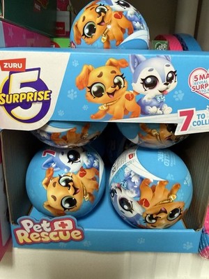 Zuru 5 Surprise My Pet Rescue Series 1 Mystery Ball Lot Of 5 With Display Box