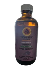 Tropic Isle Living Jamaican Lavender Black Castor Oil Restores,softens Moistures