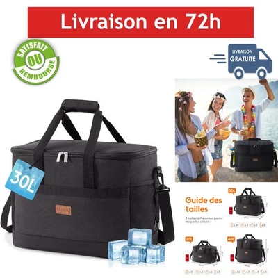 Sac isotherme 30 L Lifewit grande capacité pliable pique-nique - Photo 1/4
