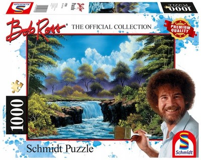Schmidt Spiele Bob Ross Waterfall Valley 1000 Teile Puzzle Premium