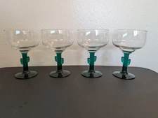 Libbey 16oz Cactus Margarita Glasses With Juniper Stem 3620JS Set Of 4