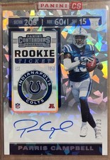 2019 Panini Contenders /23 Parris Campbell #117 CRACKED ICE AUTO RC Redemption💎