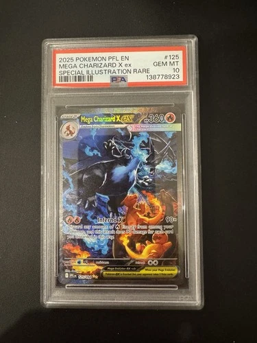 New ListingMega Charizard X EX PSA 10 2025 Phantasmal Flames SIR 2025 125/094