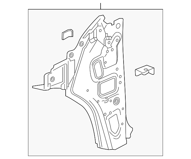 Genuine GM Passenger Side Body Hinge Pillar Inner Panel 84657935