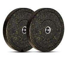 Musclesquad Coloured Crumb Rubber Bumper Olympic Weights Plates (15kg & 20kg)