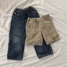 Bundle Of Ecko Unltd Boys Blue Straight Denim Jeans And Shorts, 3T