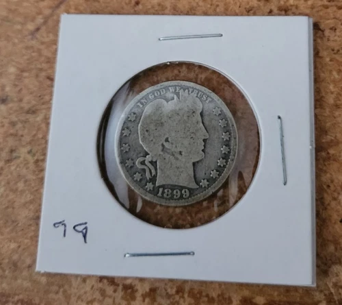 1899 P circulated Barber quarter