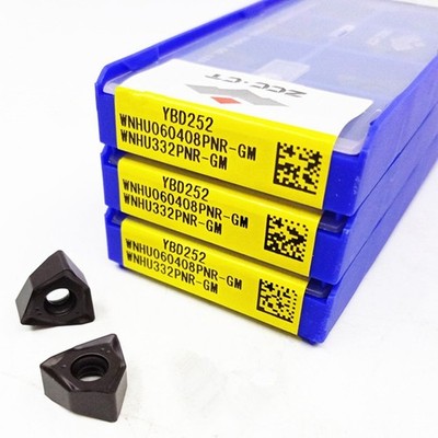 10pcs WNHU060408PNR-GM YBD252 WNHU332PNR-GM ZCC.CT CNC Carbide Inserts Original