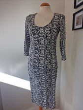Isabella Oliver Size 10/2  Black And White Maternity Dress