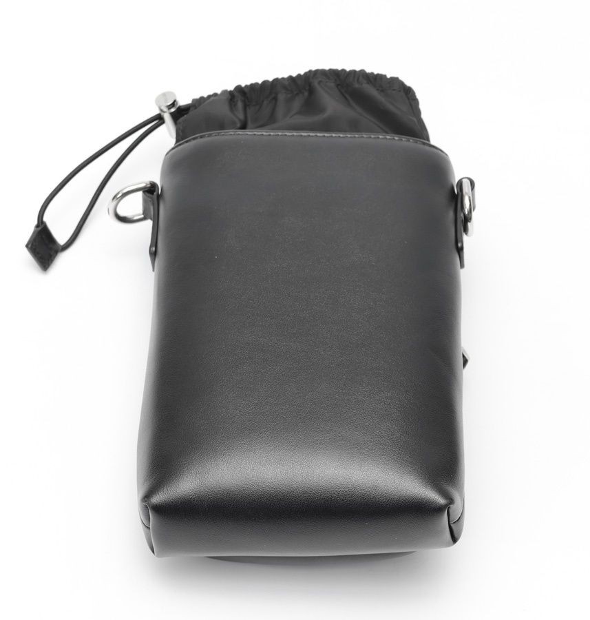 Prada Leather Smartphone Case Shoulder Pouch Black Used From Japan thumbnail 5