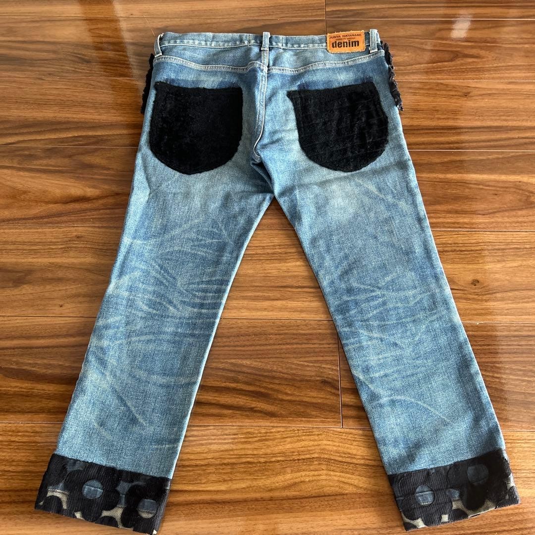 Junya Watanabe Denim Patchwork Studded Jeans S Bl… - image 7