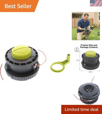 Reel Easy+ Trimmer Replacement Head for Ryobi Straight Shafts - Effortless Setup