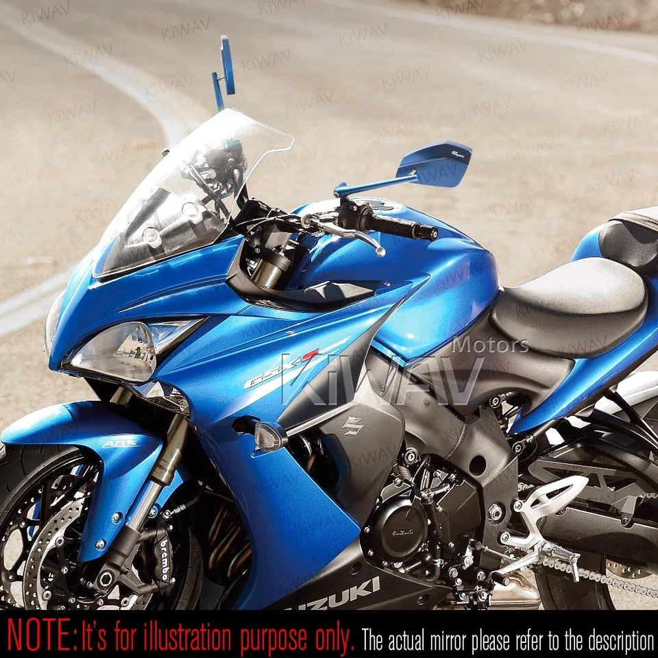 Mirrors CleaverII blue robust convex aspheric fits Harley Triumph Indian Victory — 第 3/4 张图片