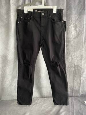 Original Use Men's Jeans, Black Stretch Denim, Slim Taper 32x30