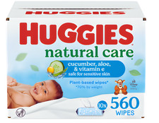 Huggies Natural Care Cucumber, Aloe and Vitamin E Baby Wipes