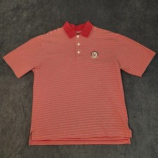 Cherry Hills Country Club 2005 Womens US Open Polo Shirt Mens M Red White Stripe