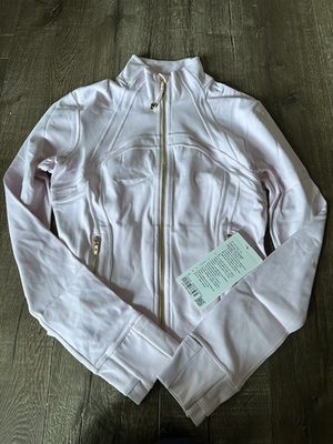 LULULEMON Define Cropped Jacket Nulu 6 Pink Organza Gold NWT | eBay