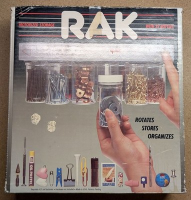 Elan RAK Motorized Rotating Storage Parts Organizer System with 22 Bottle Jar