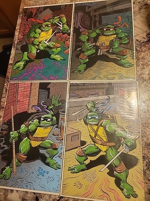 TMNT TEENAGE MUTANT NINJA TURTLES 143 144 145 146 JIM LAWSON SET OF 4 NM