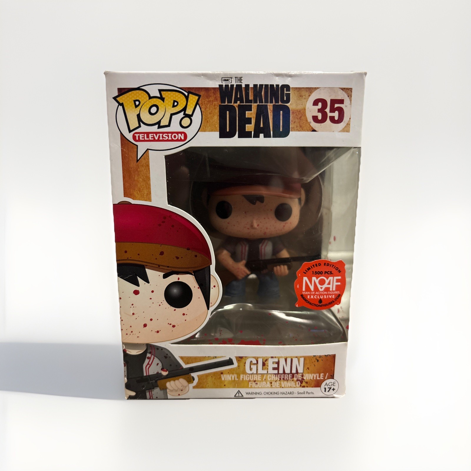 Funko Pop! Walking Dead, GLENN #35,  MOAF Exclusive, 1/1500 