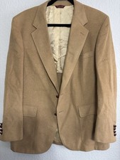 Cricketeer Men's Vintage Tan Wool Blazer Jacket Size 42R Made In USA