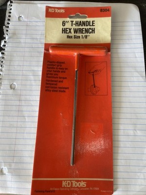 KD Tools 8304 6  T Handle Allen 1/8 