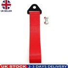 Red Universal Racing Drifting Motorsport JDM Car Tow Strap + Fixing Bolt