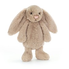Jellycat Bashful Beige Bunny Medium Plush Soft Toy Velvety Fur Official Jellycat