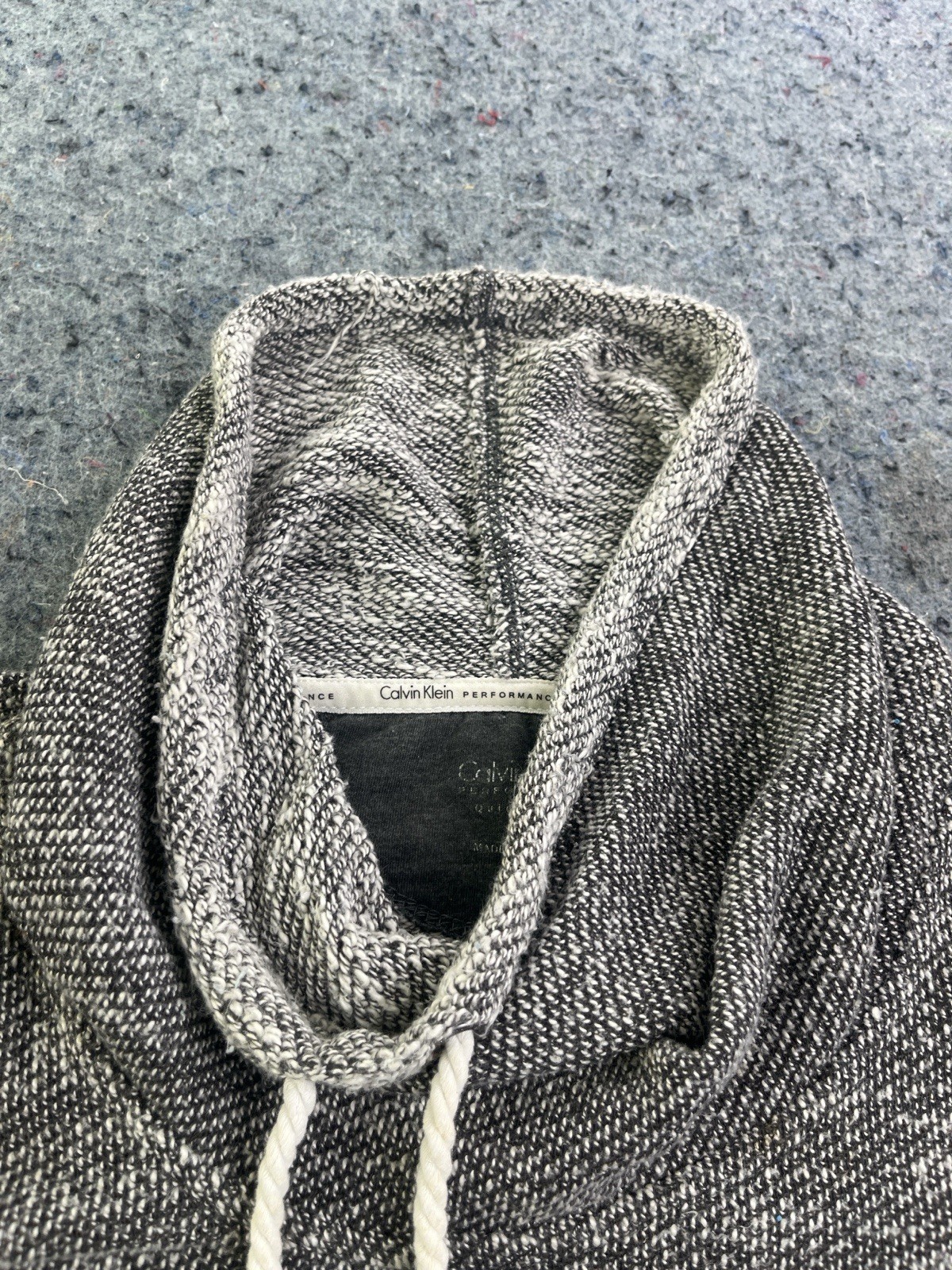 Calvin Klein Performance Gray Cowl Neck Long Sleeve Sweater Top Small thumbnail 4