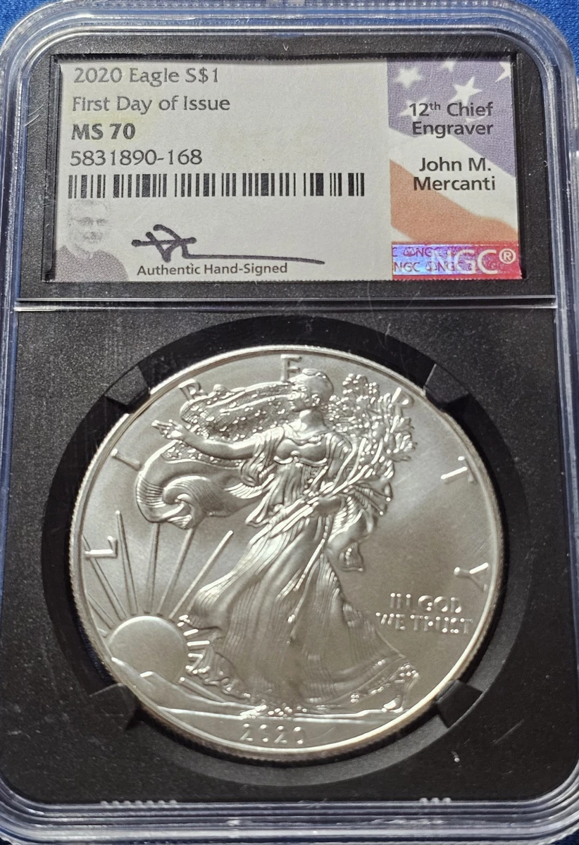 American Eagle MS 70 Graded 2020 Silver Bullion Coins for sale | eBay