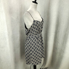 Madewell Silk Dress Womens 10 Strappy Sleeve Lined Mini Shift Tank Dress