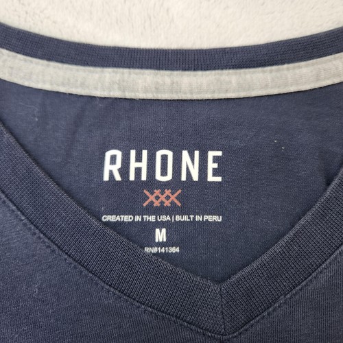Rhone T-Shirt Herren Medium V-Ausschnitt Performance Athletic Pima Cotton Blend Tee - Bild 4 von 8