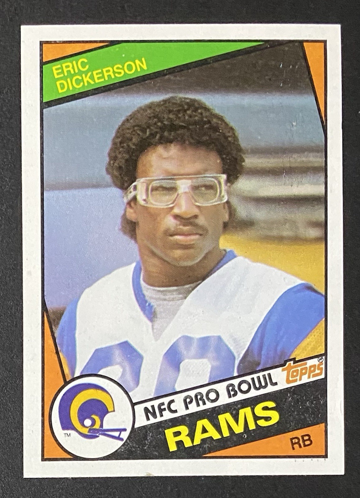 1984 Topps Eric Dickerson Rookie Football Nice Color - Edge Wear