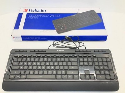 Verbatim VER99789 Illuminated Soft Touch USB Wired Keyboard 99789