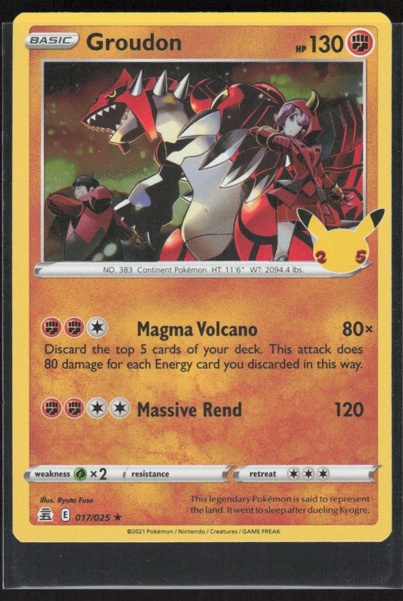 2021 Sword & Shield - Celebrations Groudon Basic/Rare #17