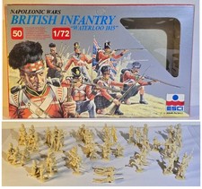 ESCI 215 British Infantry Napoleonic Wars Waterloo 1815 Complete Set 50 Figures