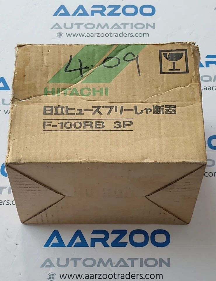 HITACHI F-100RB 3P DISYUNTOR 20A SIN FUSIBLES AC600V NUEVO EN CAJA F100RB Foto 2 de 4