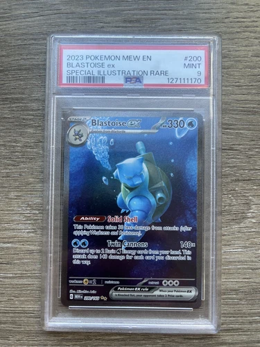 PSA 9 Blastoise ex 200/165 Sv: Scarlet & Violet 151 Holo