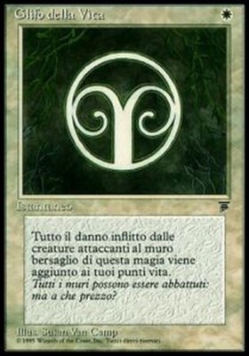 ITALIENISCHER RUSH Glyphe des Lebens - Glyph of Life MTG Magic LEGENDS ITA