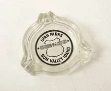 Utah Parks (B1B-3) Ashtray(JSF6)Sun Valley Idaho Union Pacific Railroad Tri Lobe