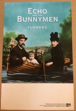 Ian McCulloch ECHO AND THE BUNNYMEN PROMO POSTER for flowers CD USA MINT 11x17