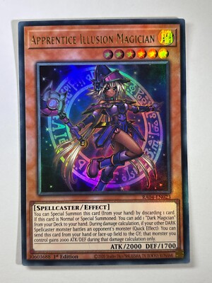 Lehrling Illusionsmagier RA04-DE023 Ultra Rare 1. Auflage YuGiOh Karte