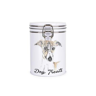 Whippet Hundeleckerli Kanister - Neuheit Hund Thema Aufbewahrung Geschenk Dose