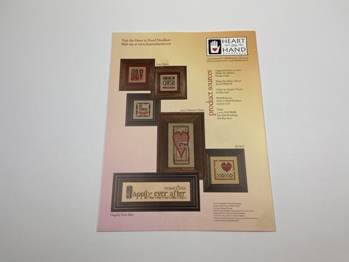Heart In Hand Happy Heart Counted Cross Stitch Pattern With Button Pack - Picture 4 of 4